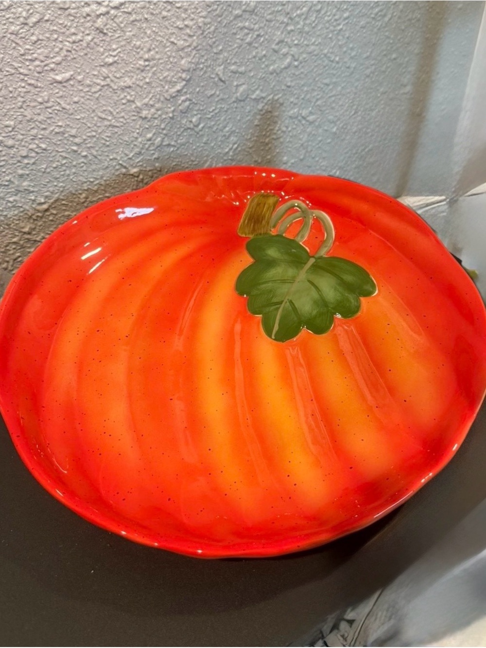 Pumpkin Shaped Serving Platter - Halloween Fall Decor
